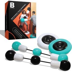 Black Series Inflatable Push Bumpers Sparring Set Combat Trainer  NWT
